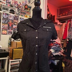 Rammstein Black Button-Up Band Shirt